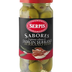 11053 Aceitunas Serpis etiqueta negra jamón serrano 235ml