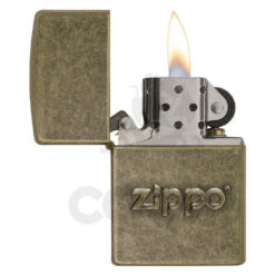 Alternative view of Encendedor Zippo Stamp Antique Brass 28994