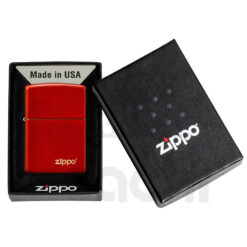 Alternative view of Encendedor Zippo Metallic Red Zippo Lasered