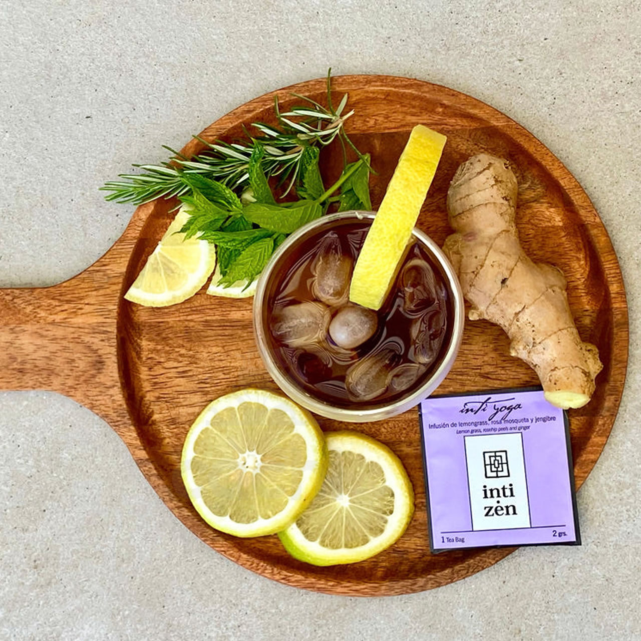 Te Inti Zen Rosa Mosqueta Jengibre y Lemongrass 15 sobres Infusión 2 Te Inti Zen Rosa Mosqueta Jengibre y Lemongrass 15 sobres Infusión - Imagen 2