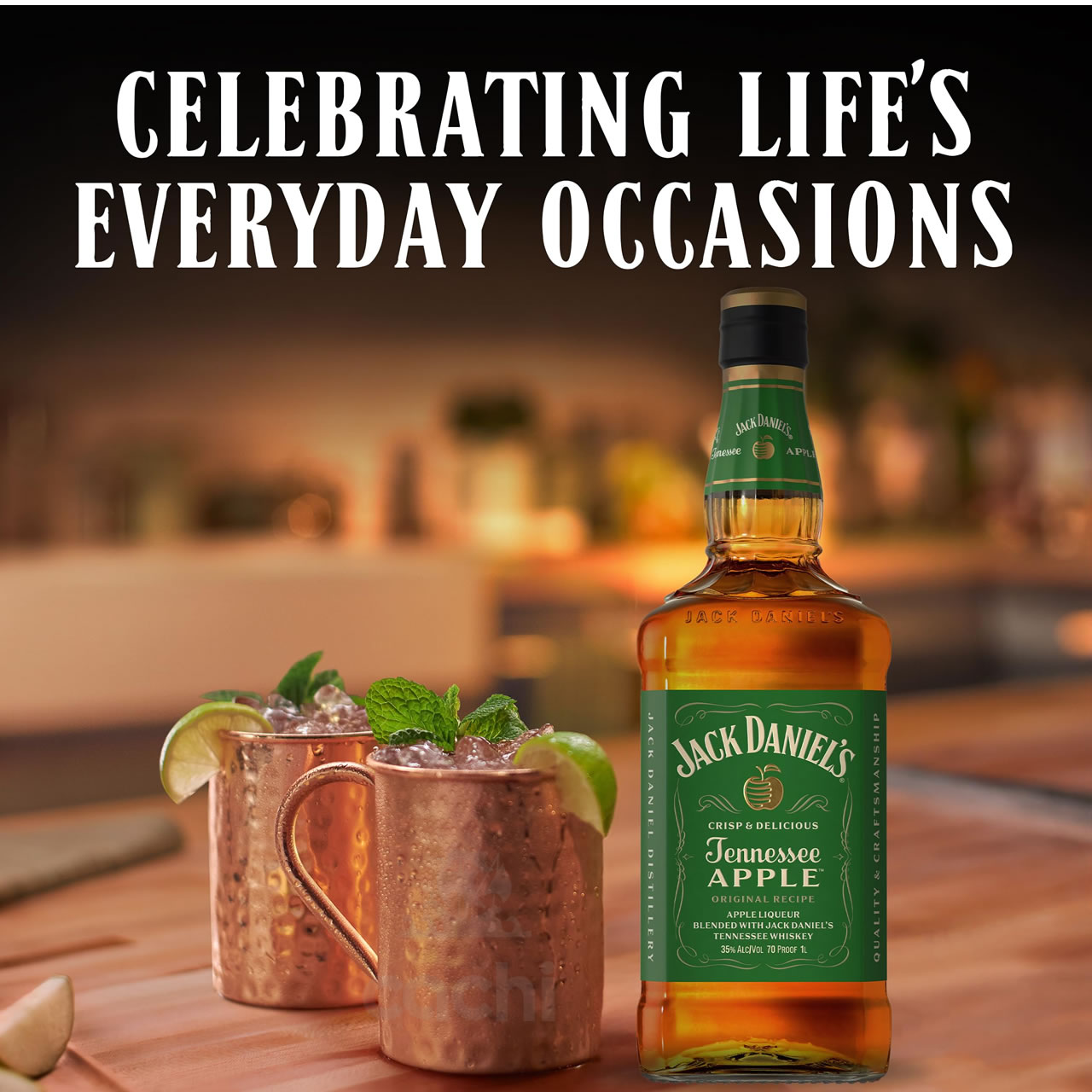 Whisky Jack Daniels Apple 1lt Tennessee 2 Whisky Jack Daniels Apple 1lt Tennessee - Imagen 2