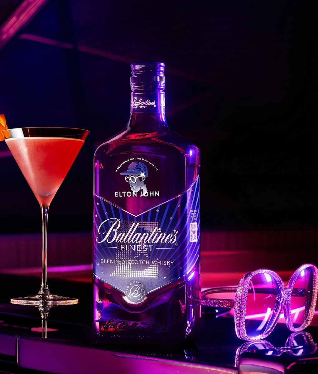 Whisky Ballantines Edición Limitada Elton John 1 Litro 2 Whisky Ballantines Edición Limitada Elton John 1 Litro - Imagen 2