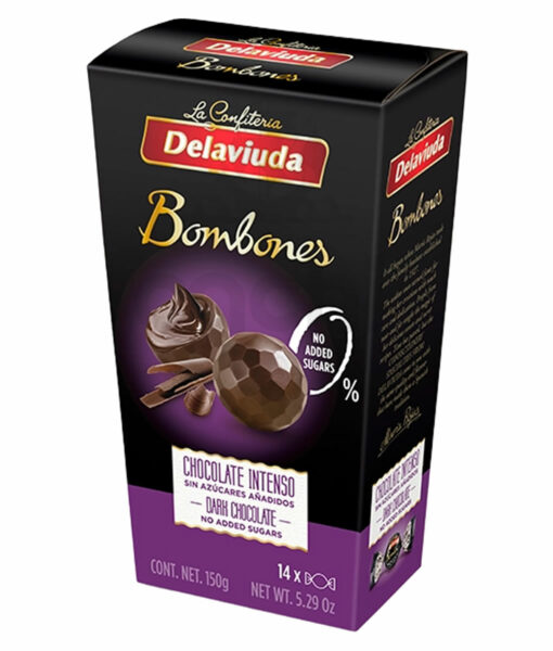 Bombones Delaviuda Chocolate Dark Sin Azúcar 150gr 1