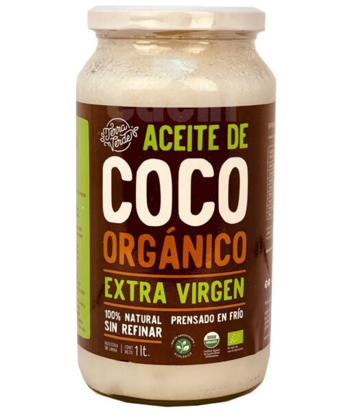 Aceite de Coco Terra Verde Orgánico Extra Virgen 1lt