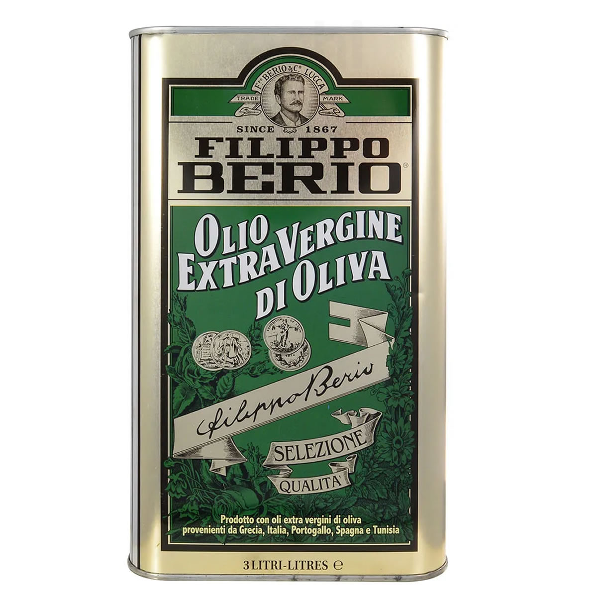 Aceite de Oliva Filippo Berio Extra Virgen Italia 3lts Lata 1 Aceite de Oliva Filippo Berio Extra Virgen Italia 3lts Lata