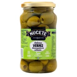 Aceitunas Nucete Light sin Hueso 360grs Reducidas en Sodio