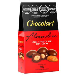 Bombones Chocolart Almendras con Chocolate con Leche 80grs
