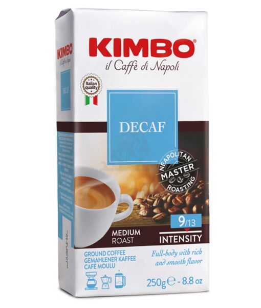 Cafe Kimbo Italiano Descafeinado 250gr de Maquina Molido