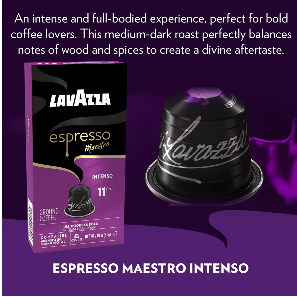 Capsulas Lavazza Intenso Compatible Nespresso int 11/13 4 Capsulas Lavazza Intenso Compatible Nespresso int 11/13
