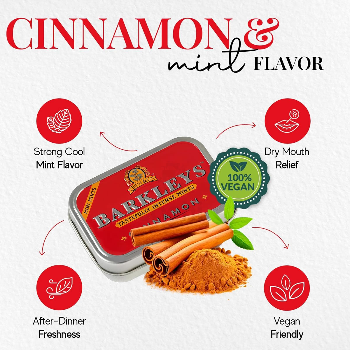 Caramelos Barkleys de Menta y Canela 50grs en lata 2 Caramelos Barkleys de Menta y Canela 50grs en lata