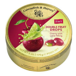 Caramelos Cavendish & Harvey 2 in 1 Lima Cherry 175gr