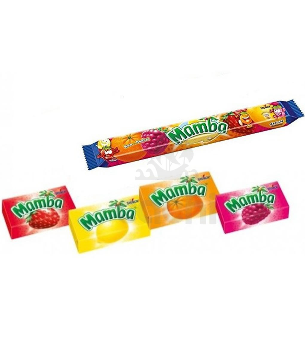 Caramelos Masticables Mamba x 24 unid Frutales 2 Caramelos Masticables Mamba x 24 unid Frutales
