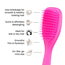 Cepillo Tangle Teezer Mini Wet Detangling Runway Pink