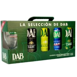 Cerveza Alemana Dab Lata x 4 variedades 500ml + Jarra