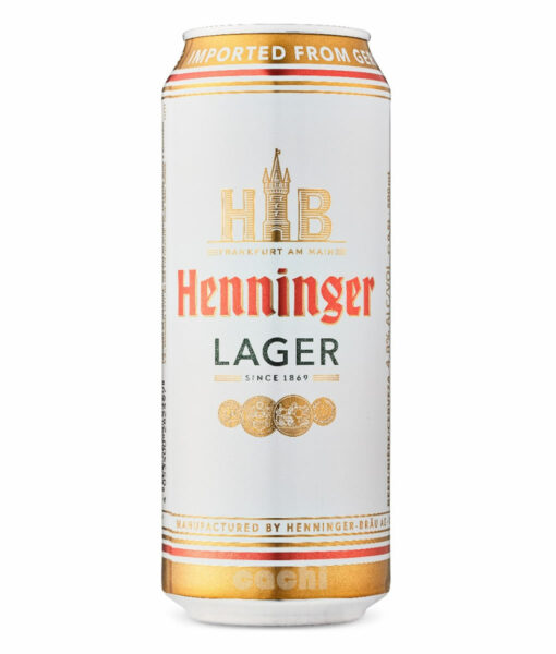 Cerveza Alemana Henninger Lager Rubia Lata 500ml