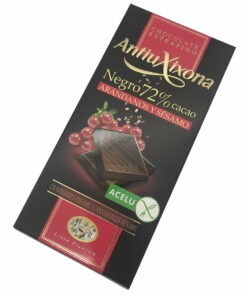Chocolate Antiu Xixona 72% Arándanos y Sesamo 100gr S Glúten