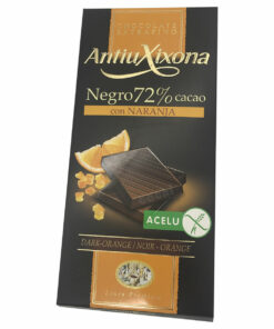 Chocolate Antiu Xixona 72% Naranja 100gr Sin Glúten