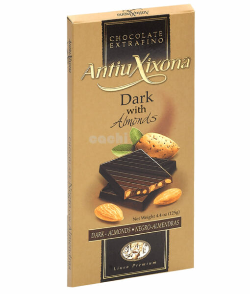 Chocolate Antiu Xixona Amargo con Almendras 125gr 55%