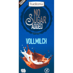Chocolate Frankonia Leche Sin Azúcar agregado Sin Glúten 80g