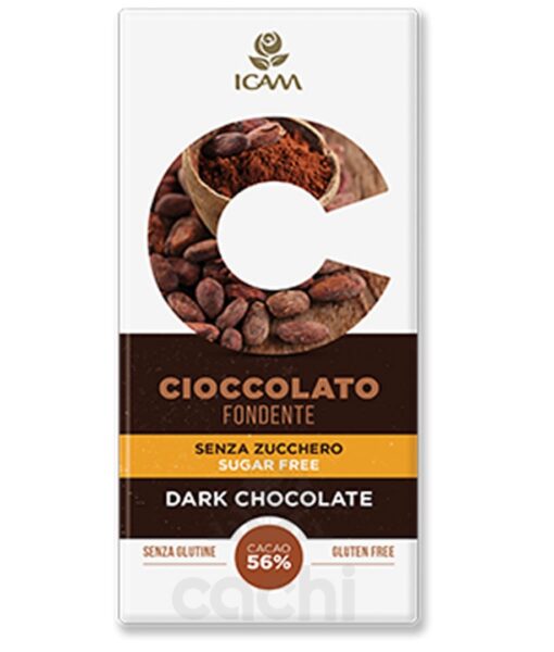 Chocolate Icam Dark 56% 100gr sin Azucar Sin Gluten