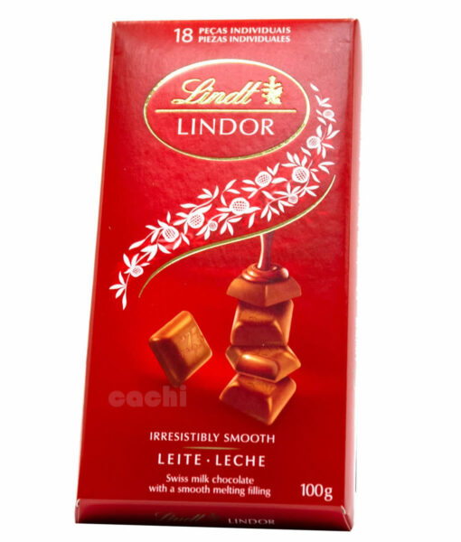 Chocolate Lindt Swiss Lindor Milk 100gr 18 piezas