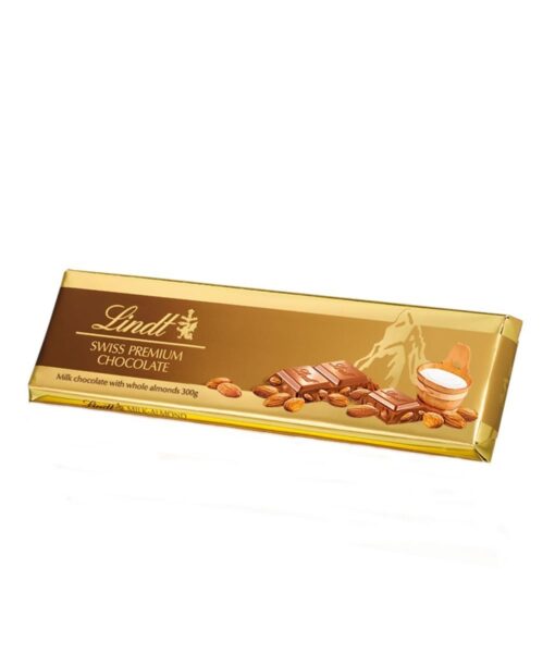 Chocolate Suizo Con Almendras Lindt Gold 300grs