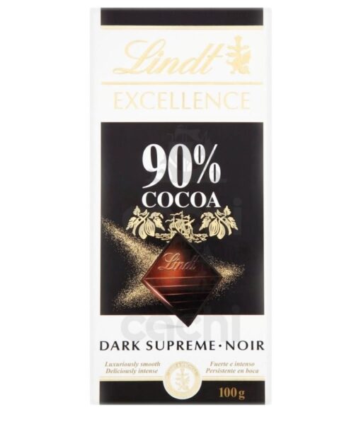 Chocolate Suizo Lindt Excellence 90% Cacao Supreme Dark 100g