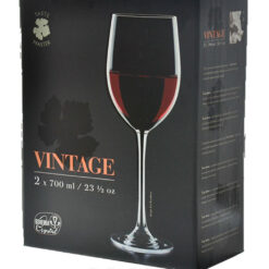 Copa De Cristal De Bohemia Vintage x 2 De 700ml