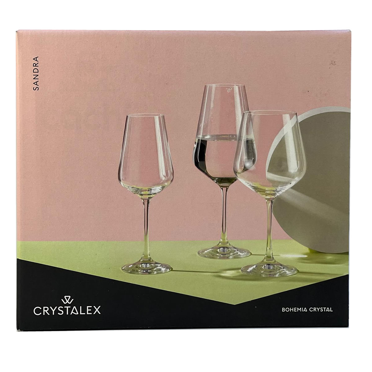 Copa de Vino de Cristal de Bohemia Sandra 450ml x 6 unidades