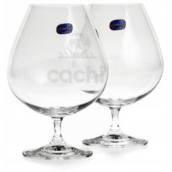 Copas de Cognac de Cristal de Bohemia Vintage x 2 875ml