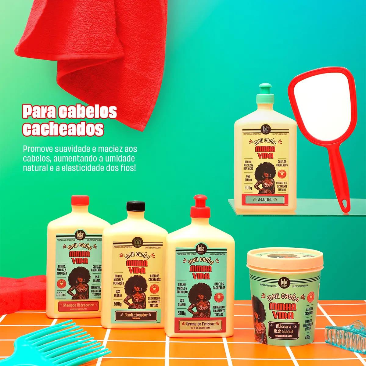 Crema de Peinar Rizos Meu Cacho Minha Vida Lola 500grs 3 Crema de Peinar Rizos Meu Cacho Minha Vida Lola 500grs