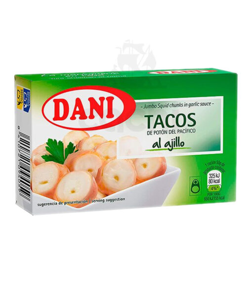 Dani de Calamar Tacos al Ajillo 106gr