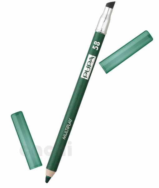 Delineador De Ojos Pupa 58 Plastic Green Multiplay Verde
