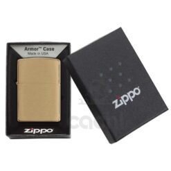 Encendedor Zippo Armor® Brushed Brass Gold 168