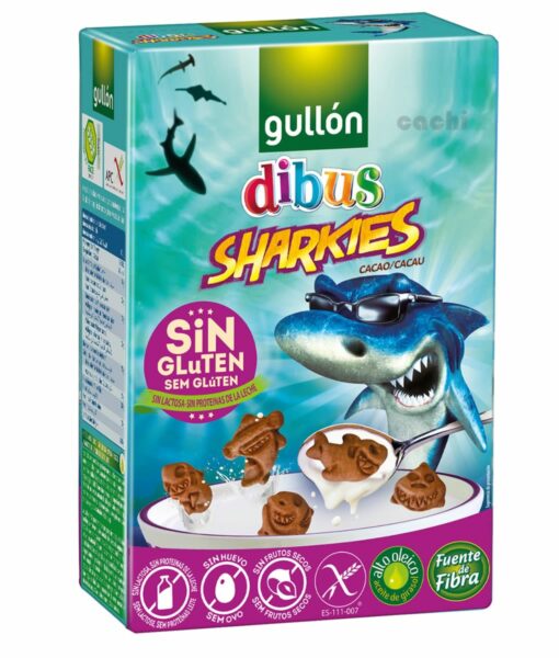 Galletitas Gullon Sin Gluten de Chocolate Sharkies 250g Vega