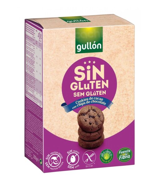 Galletitas Sin Gluten De Chocochips Gullon 200gr
