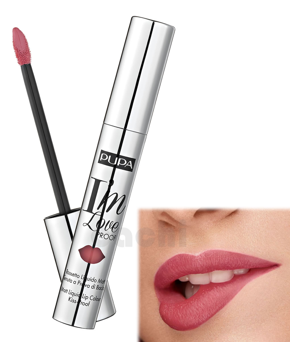Labial Pupa Matte Líquido I'm Love Proof 004 Intense Rose
