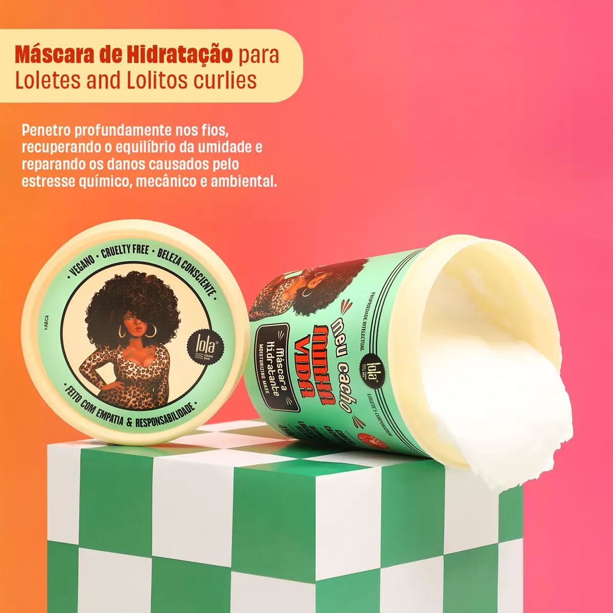 Mascara Hidratante Meu Cacho Minha Vida Lola 450grs Rizos 2 Mascara Hidratante Meu Cacho Minha Vida Lola 450grs Rizos