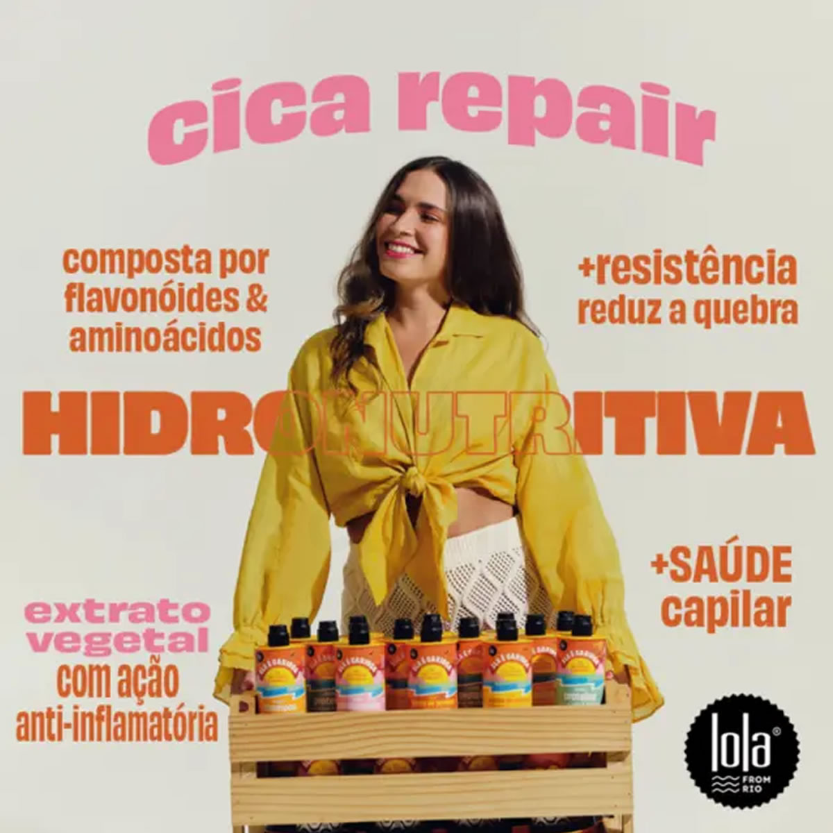 Mascara Hidronutritiva Ela e Carioca Lola 450grs 3 Mascara Hidronutritiva Ela É Carioca Lola 450grs