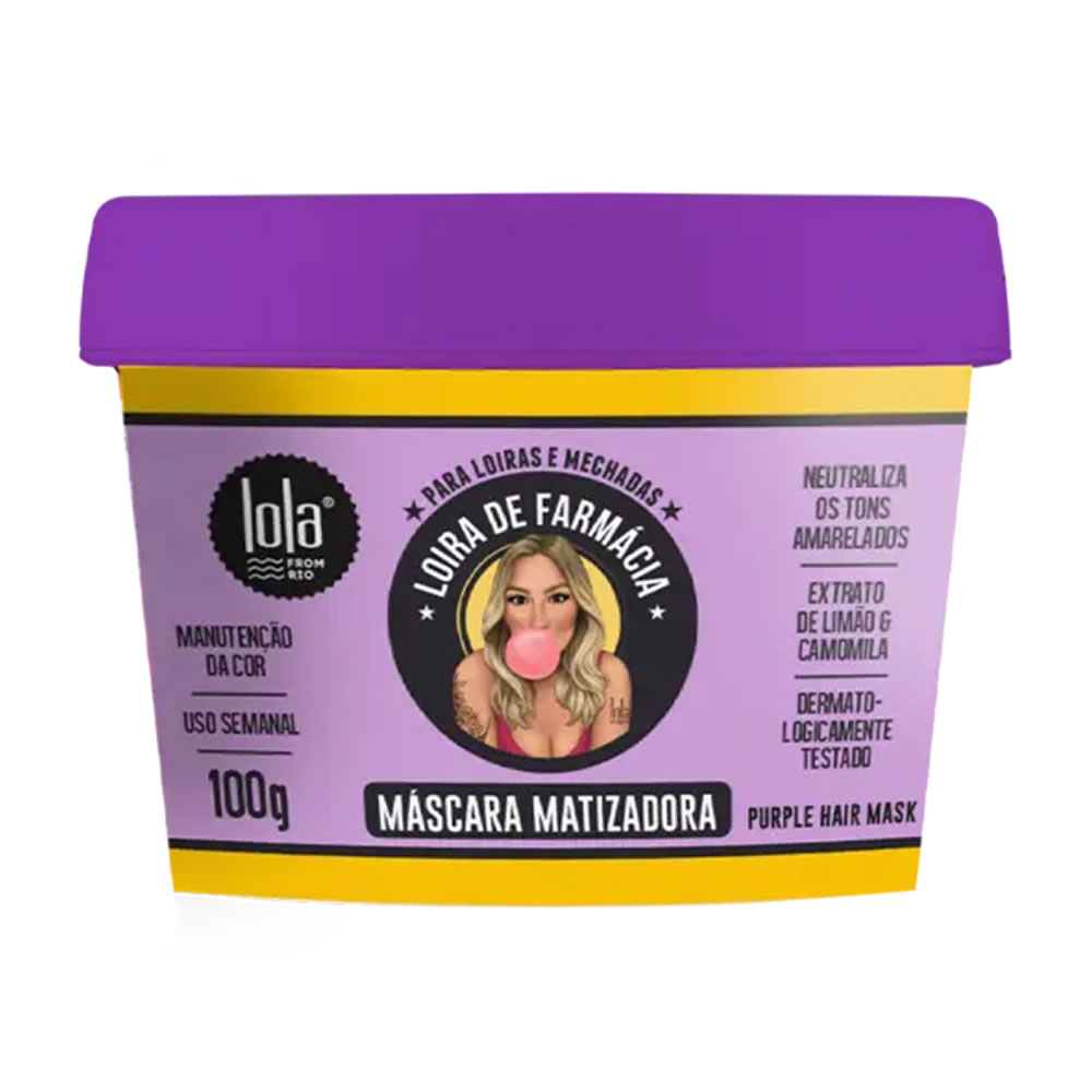 Mascara Matizadora de Rubios Loira de Farmacia Lola 100grs 1 Mascara Matizadora de Rubios Loira de Farmacia Lola 100grs