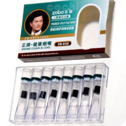 Mini Boquillas Zobo Descartables Triple Filtro Carbón x 8