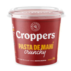 Pasta de Maní Croppers Crunchy Sin Azucar Agregado 305grs
