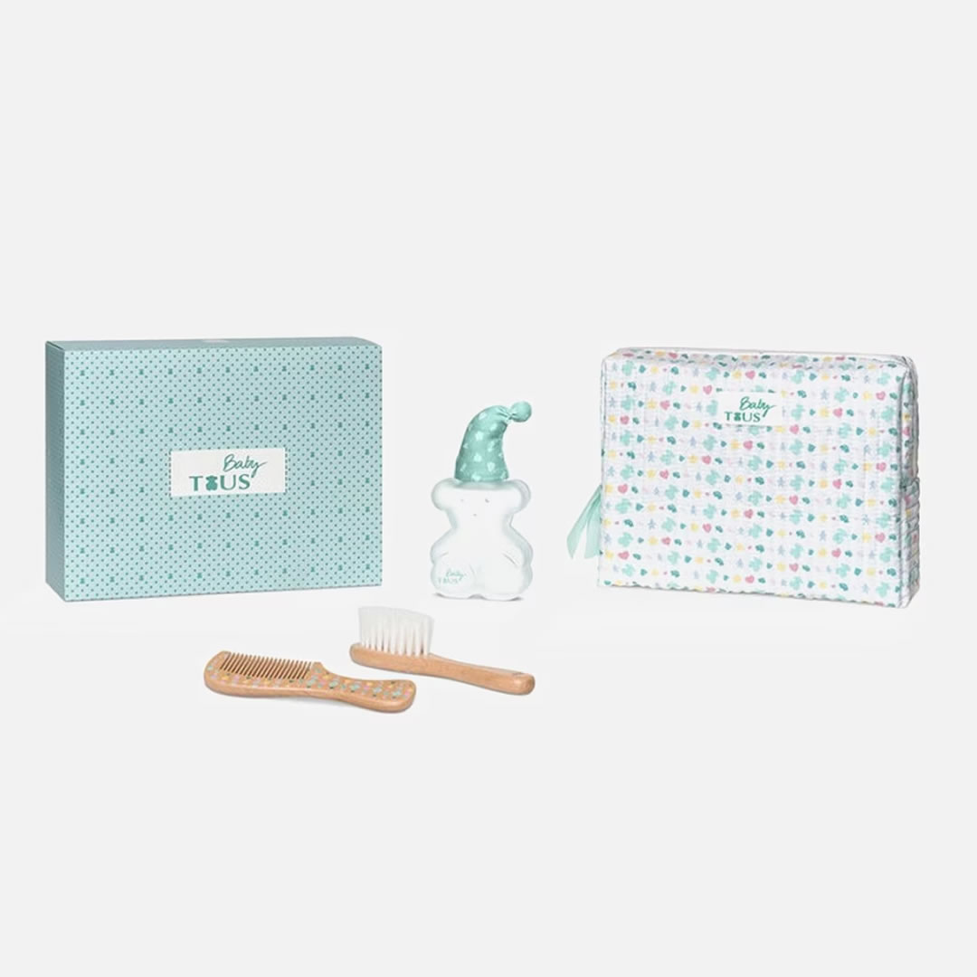 Perfume de bebe Tous Baby 100ml + Set de Baño Cepillo Peine