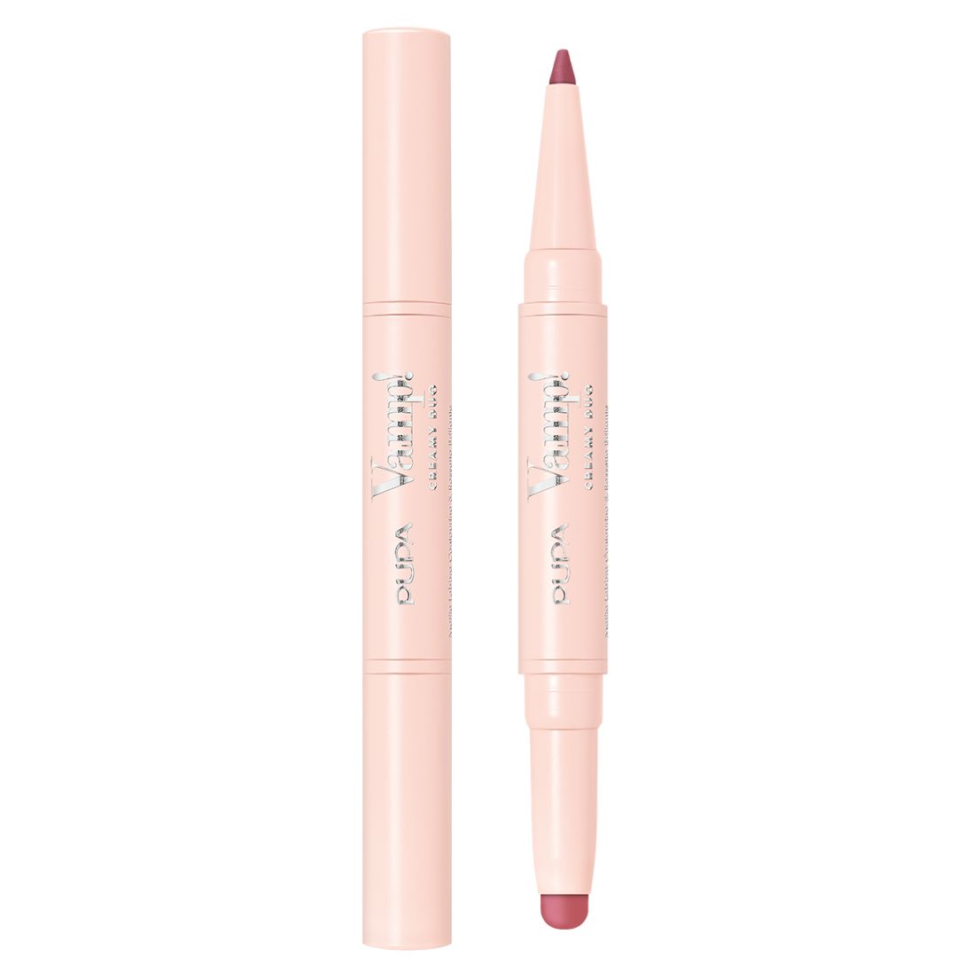 Pupa Vamp Creamy Duo Lips 008 Vintage Rose labial delineador