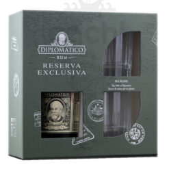 Ron Venezolano Diplomático Reserva Exclusiva 700ml + 2 vasos
