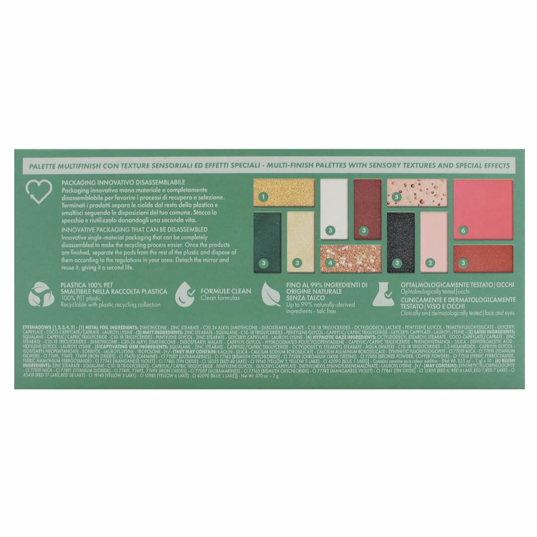 Set de Maquillaje Pupa Palette M 3D Effects Green Shades 2 Set de Maquillaje Pupa Palette M 3D Effects Green Shades