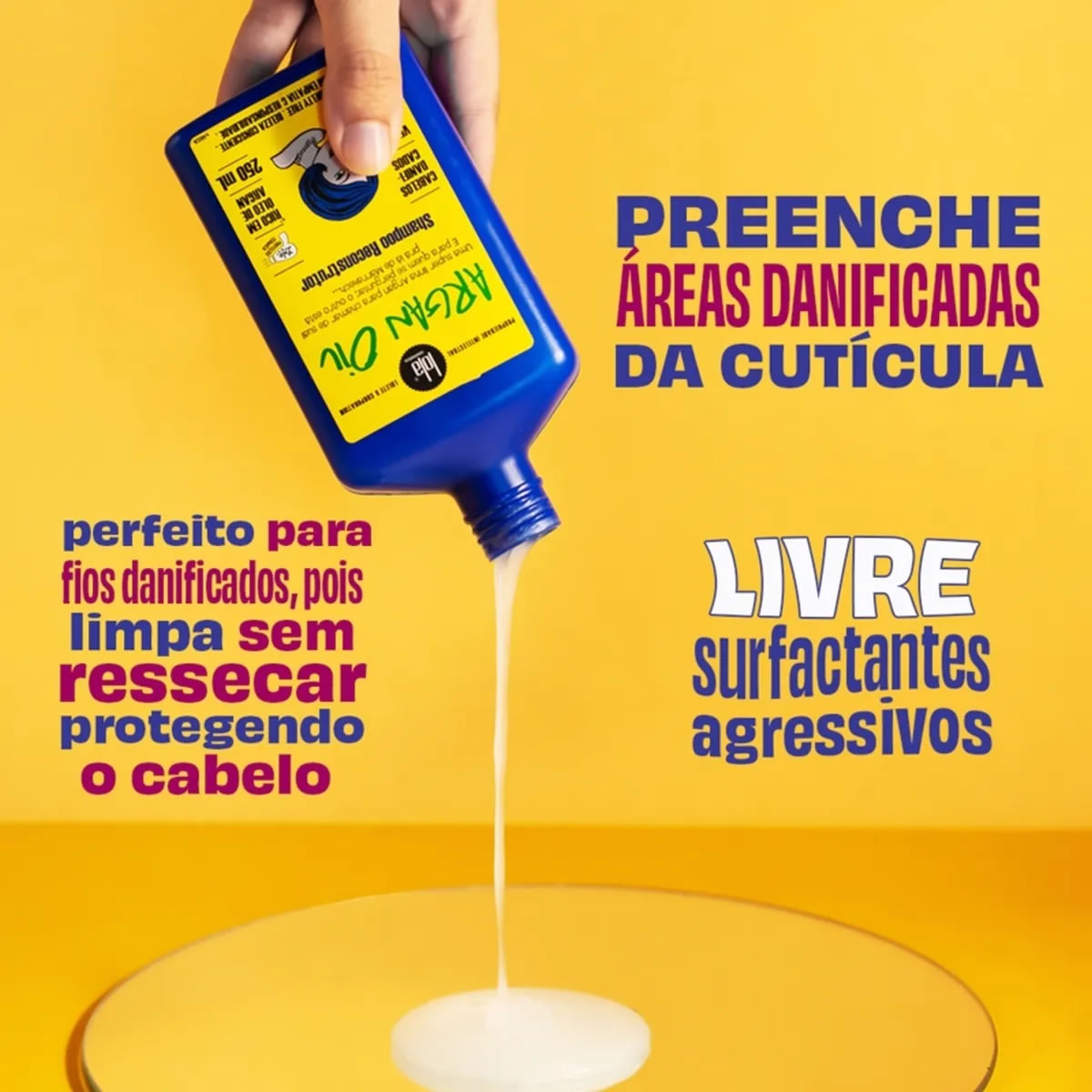 Shampoo Reconstructor de Argan Oil Lola 250grs 2 Shampoo Reconstructor de Argan Oil Lola 250grs