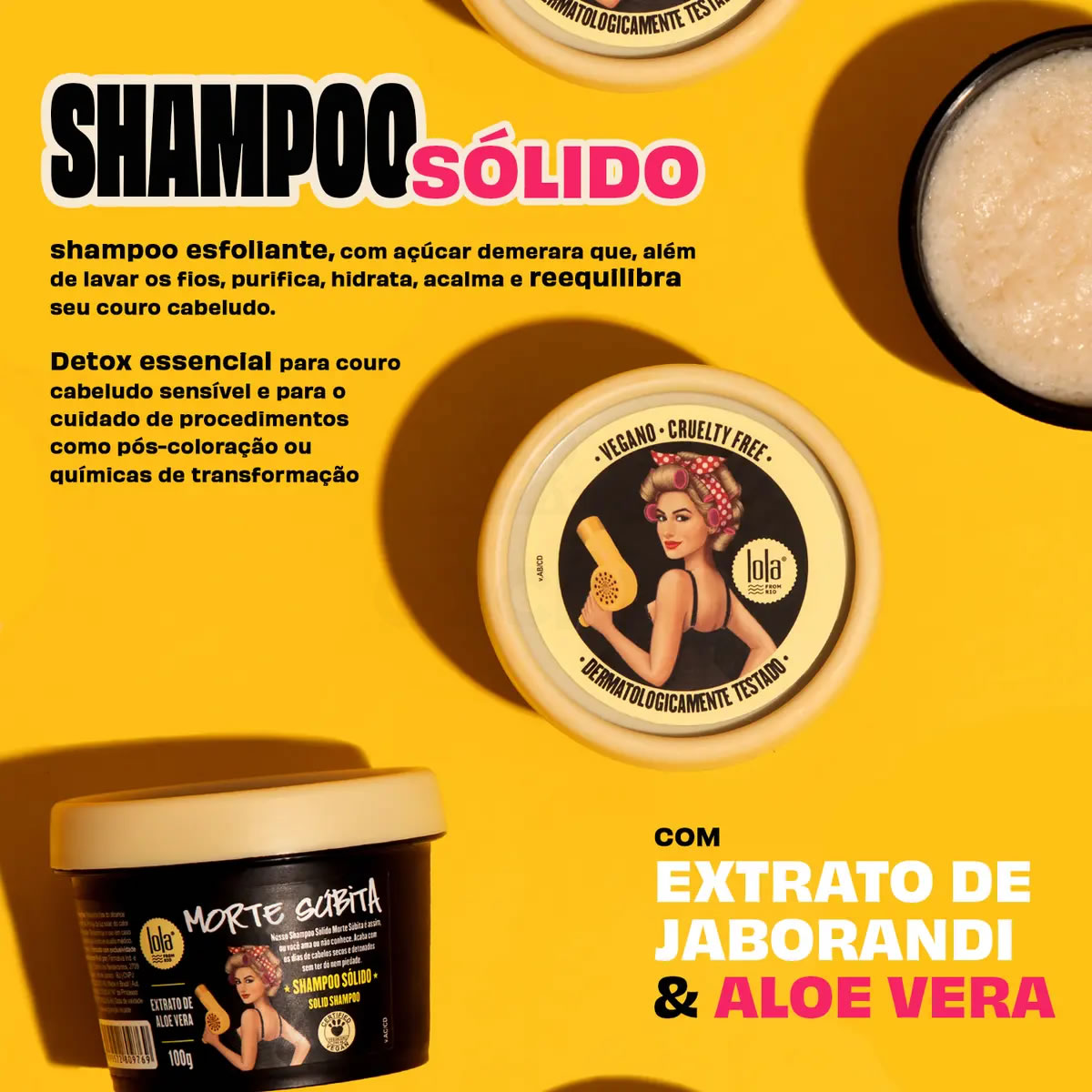 Shampoo Solido Exfoliante Morte Subita Lola100ml 2 Shampoo Solido Exfoliante Morte Subita Lola100ml