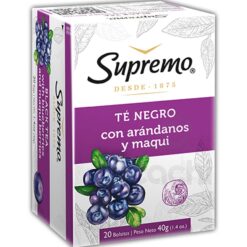 Te Supremo Negro con Arandano y Maqui 20 sobres