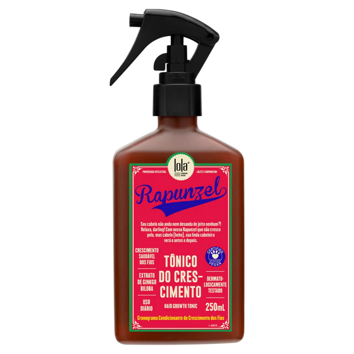 Tonico De Crecimiento del Cabello Rapunzel Lola 250grs 1 Tonico De Crecimiento del Cabello Rapunzel Lola 250grs